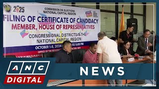 House aspirants file certificates of candidacy at Comelec-NCR office | ANC