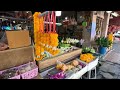 warorot market chiang mai thailand walking tour market tour 4k video