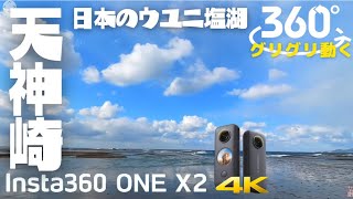 【360°VR】田辺市天神崎の空・雲タイムラプス 4k《Tenjinzaki》