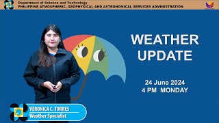 Public Weather Forecast issued at 4PM | June 24, 2024 - Monday