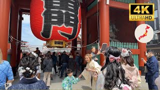 【4K HDR】Walk in Asakusa, Tokyo 2023｜浅草雷門から浅草寺まで