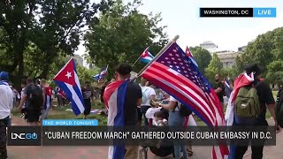 “Cuban Freedom March” Held in Support of Anti-Government Protestors