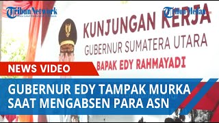 Gubernur Edy Ngamuk, Dua Kepala Dinas Pemko Siantar tak Hadir Saat Ia Akan Presentasi