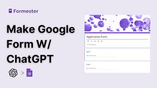 How to Create a Google Form With ChatGPT ?
