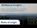 Rules of Origin | Episode 4 | Multilateral Discipline | Stefano Inama, UNCTAD