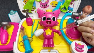 3 Minutes with Pinkfong Ambulance Set Satisfying ASMR , Doctor Toys Unboxing ASMR