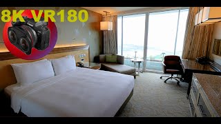 8K VR180 MARINA BAY SANDS DELUXE KING HARBOUR VIEW What does the room look like 3D (Travel/ASMR)