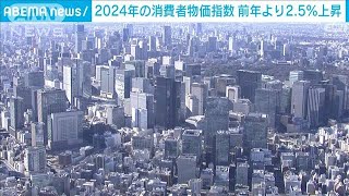 2024年の消費者物価は2.5％上昇　「令和のコメ騒動」でお米が49年ぶりの上げ幅に(2025年1月24日)