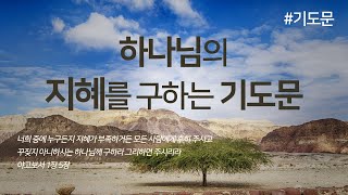 하나님의 지혜를 구하는 기도 | 걱정과 고민이 있을 때 | 기도문