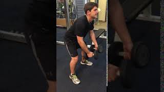 Dan Solomon Workout: Bent Over Dumbbell Flex