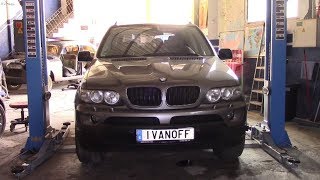 BMW X5 2004 3 0D Замена насоса ГУР