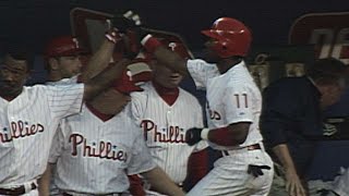 Jimmy Rollins hits his first Major League homer