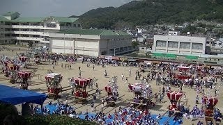 土庄町合併60周年記念 太鼓まつり・出発①【香川県小豆郡土庄町】（平成27年）