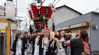 令和6年 友井西之町 西之町女子部/西之町 太鼓台巡行 御劔神社夏祭り