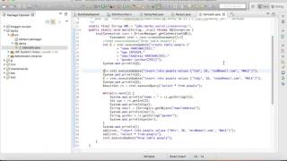 Learn how jdbc works with derby database
