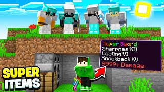 Minecraft Manhunt, But You Can Craft Super Items...