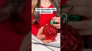 Use zip ties to make ornament clusters #christmasdecor #ornaments #ziptie #diy