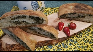 ROTOLO DI PANE RIPIENO CON LIEVITO SECCO\\BREAD ROLL STUFFED WITH DRY YEAST