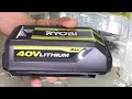 Ryobi 40V 4 0 Ah Lithium Ion Battery OP4040 Review