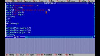 bresenham's circle drawing algorithm using c
