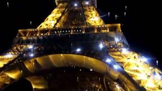 Eiffel tower at night, Sparkles
