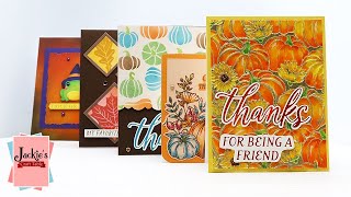 Using Watercolors, Pencils & Inks to Create Autumn Cards | Spellbinders September Clubs