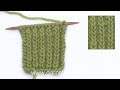 How to work false English rib and purl stitches back and forth on needle