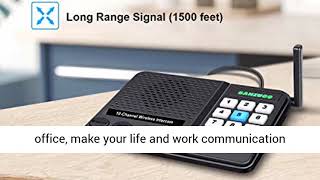 Intercoms Wireless for Home - GLCON Long Range 1 Mile Wireless Intercom System