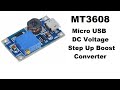 Mt3608 micro usb dc voltage regulator step up boost converter module review (Urdu/Hindi)