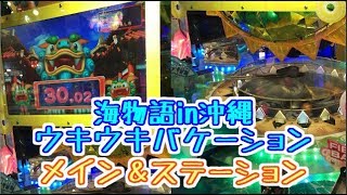 【メダルゲーム】海物語in沖縄ウキウキバケーション　メイン＆ステーション【JAPAN ARCADE】