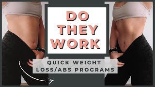 2 Week Abs/30 Day Weight Loss -  Do They Work?