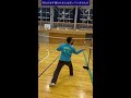 怪我で動けない中学生佐藤の部分練習　 バドミントン badminton 新潟バドミントン shorts