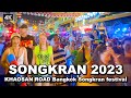 【🇹🇭 4K HDR】Bangkok Songkran festival IN KHAOSAN ROAD 2023