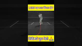 cricket me LBW ka sahi rule #shorts