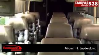 Viaja por la FLORIDA con RedCoach - Chequea nuestras comodidades