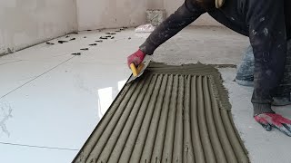 Construction Techniques For Large 60x120 installer Flooring