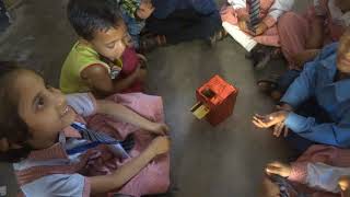 KIDS LEARNING TO WITHDRAW MONEY FROM ATM-A PLAY METHOD