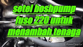 cara menyetel boshpump fuso 220 untuk menambah tenaga