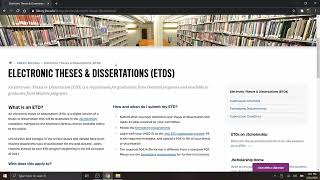 ETD Tutorial 1 Overview
