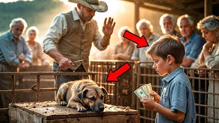 Rejected Dog At Auction Is Bought By A 9-Year-Old Boy, And What Happens Next Moves Everyone...