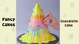 DIY Rainbow Chocolate Cake
