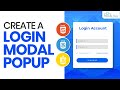 Create a Login Modal (Popup) with HTML/CSS and JavaScript - Complete Guide.