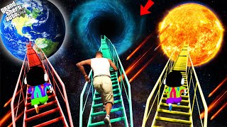 GTA 5 : Franklin , Shinchan & Pinchan Found Secret Stairway To Heaven GTA 5 !