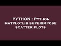 PYTHON : Python matplotlib superimpose scatter plots