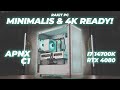 Rakit PC Putih Minimalis & 4K Gaming Ready! ft. APNX C1 | Intel i7 14700K, RTX 4080