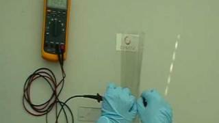 Medium size, highly flexible Carbon Nanotube coated transparent conductive thin film on PET