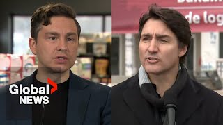 "Shame": Trudeau responds to Poilievre remark that female spaces should be "exclusively for females"