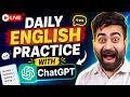 Learn English With CHATGPT (LIVE #9) | How To Learn English From ChatGPT? | Half Fluent