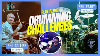 Phil Collins and Neil Peart Play-Along Drumming Challenges - Dan's Almost Daily Vlog