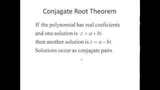 Factorising polynomials with complex coefficients